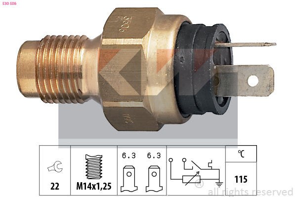 Senzor,temperatura lichid de racire 530 506 KW